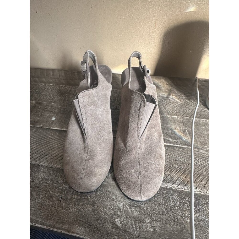 Aerosoles Role Back Leather Suede Sling Back Mule Heel Women's Size 9 - Picture 2 of 5